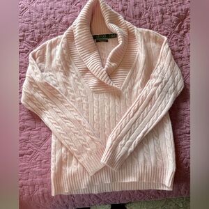 Lauren by Ralph Lauren pink 100% cashmere sweater size small